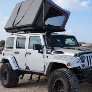 אוהל גג זוגי מאלומיניום ALL TOP-ATLAS פתיחה לצד