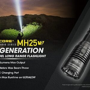 פנס יד נטען 1300 לומן MH25 V2 NITECORE