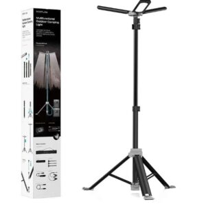 תאורת שטח ניידת טלסקופית ECOFLOW כולל שלט 12V