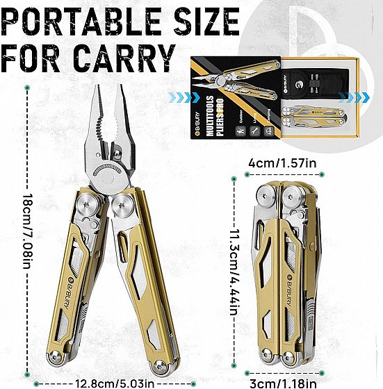 מולטיטול מקצועי - 16 כלים  בבכלי אחד 1 – תמונה 5