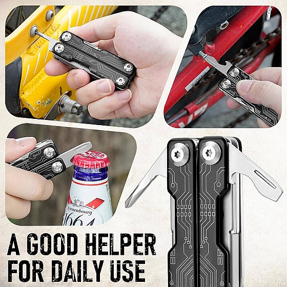 אולר מיני מספריים רב תכליתי - מולטיטול 9 ב - 1 – תמונה 3