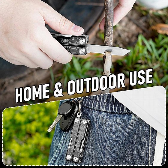 אולר מיני מספריים רב תכליתי - מולטיטול 9 ב - 1 – תמונה 2