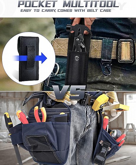 אולר פטיש רב תכליתי - פלייר משולב מולטיטול 12 ב - 1 – תמונה 5