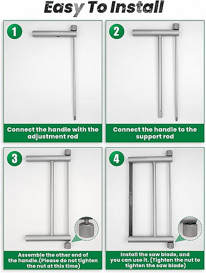 מסור ידני מתקפל לקמפינג טיולים והישרדות – תמונה 2