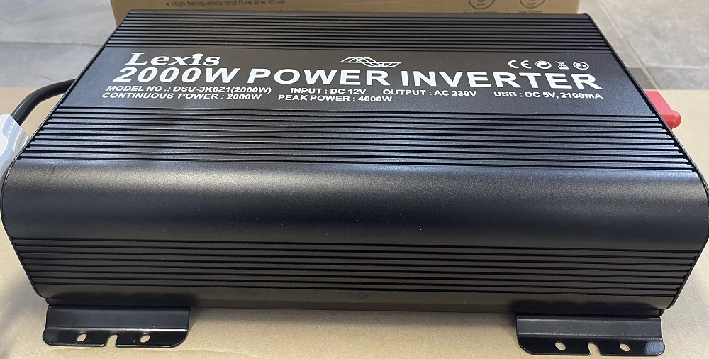 12V-220V ממיר מתח סינוס טהור 2000 וואט תקן CE דגם לקסיס