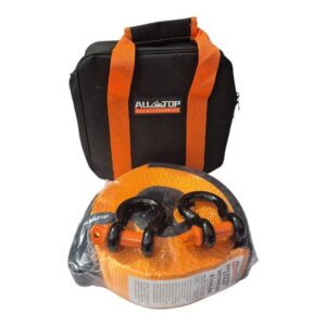 סט רצועה סינטטית 8 טון 9mX60mm + שאקלים 3.25T+ 3.25T כולל תיק חילוץ קשיח ALL-TOP