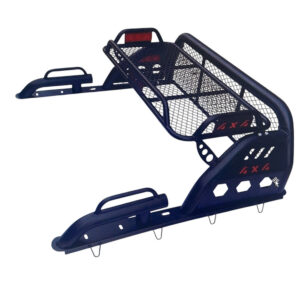 קשת העמסה לרכב איסוזו די מקס מ2021 ומעלה משולב עם גגון עריסה לרוחב הקשת מוטות פלדה מגולוון שחור