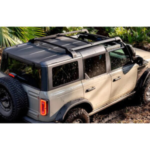 גגון אורך משולב 3 מוטות רוחב לפורד ברונקו מוטות אלומיניום שחור