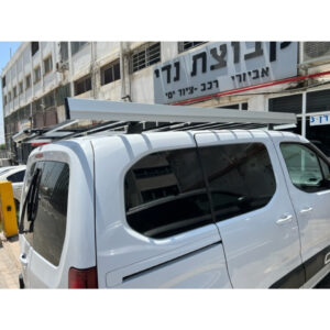 גגון עריסה לרכב מסחרי משולב אלומיניום 10 קורות רצפה אורך 220 ס"מ תוצרת פברי FABBRI איטליה כולל גלגלת העמסה וספוילר מגן רוח קידמי