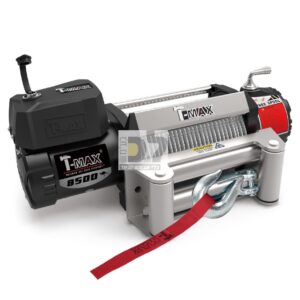 כננת משיכה 8500LBS 12V T-MAX דגם X-POWER כבל פלדה