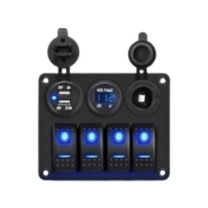 לוח חשמל  4 מתגים 3 חיבורים שונים