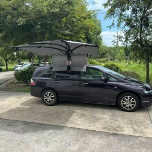 סוכך קסקט צמוד רכב - פתרון הצללה נייד לכל רכב EasyShade Kasket