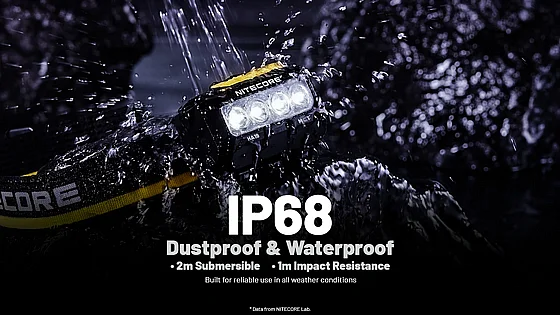 פנס ראש רב תכליתי NITECORE HA19 - שלושה צבעי אור RGB – תמונה 7
